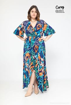 Picture of CURVY GIRL PRINTED MAXI DRESS